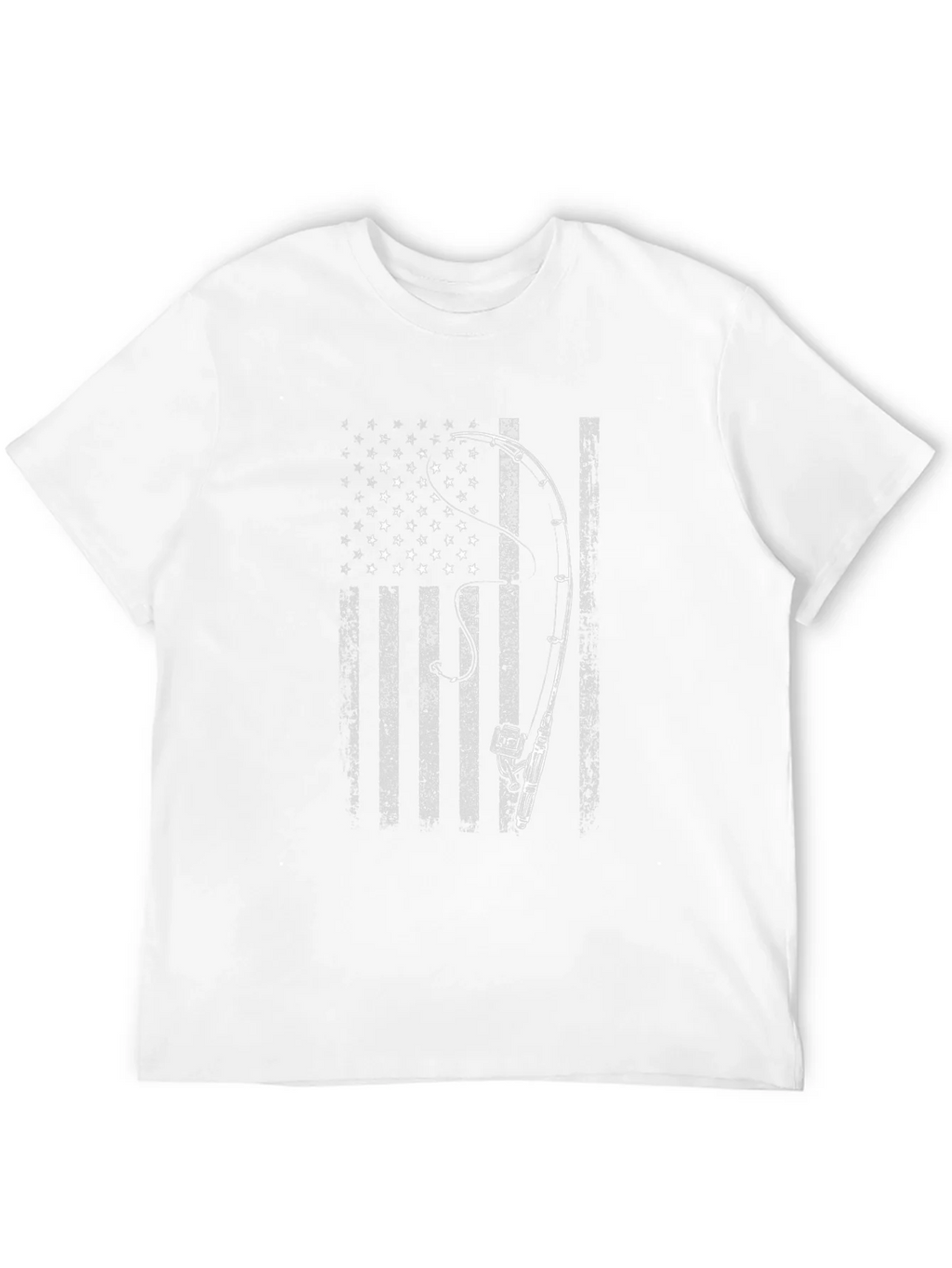 American Flag Fishing Rod T-Shirt product image 11