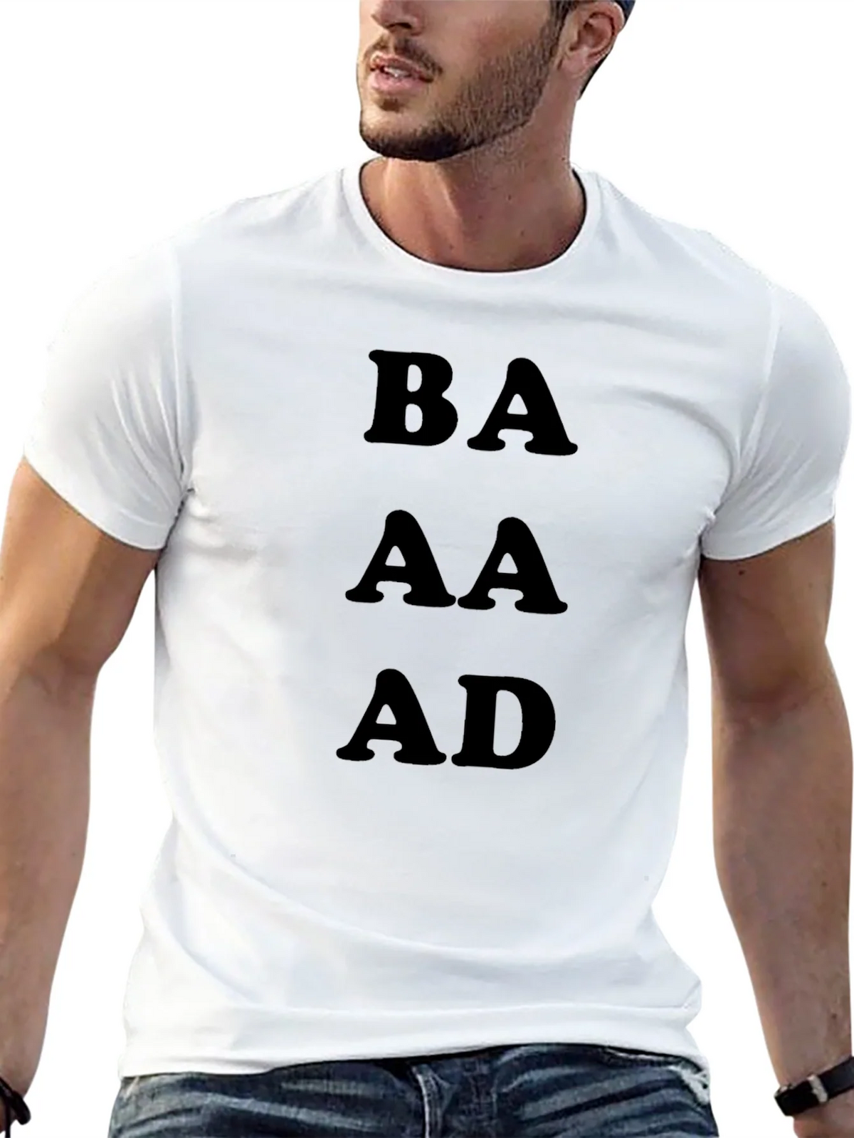 BAAAD Black Graphic Tee - Mens Casual T-Shirt product image 10