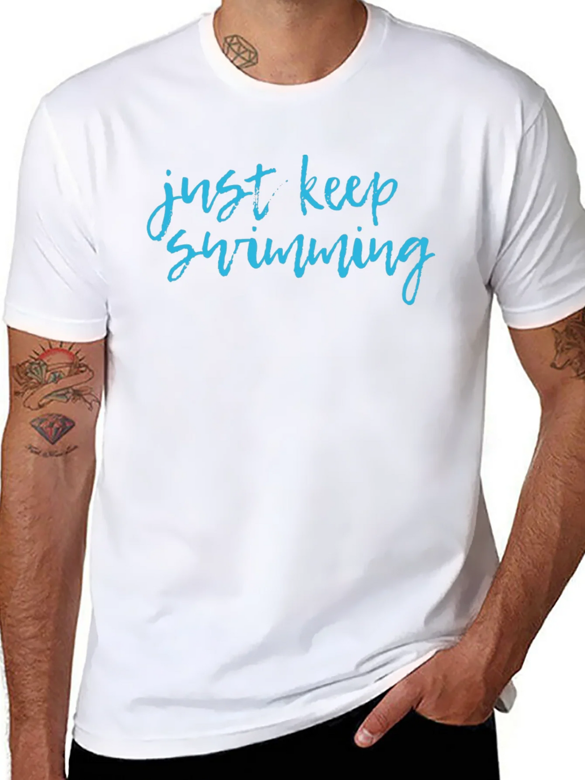 Just Keep Swimming Graphic T-Shirt product image 7