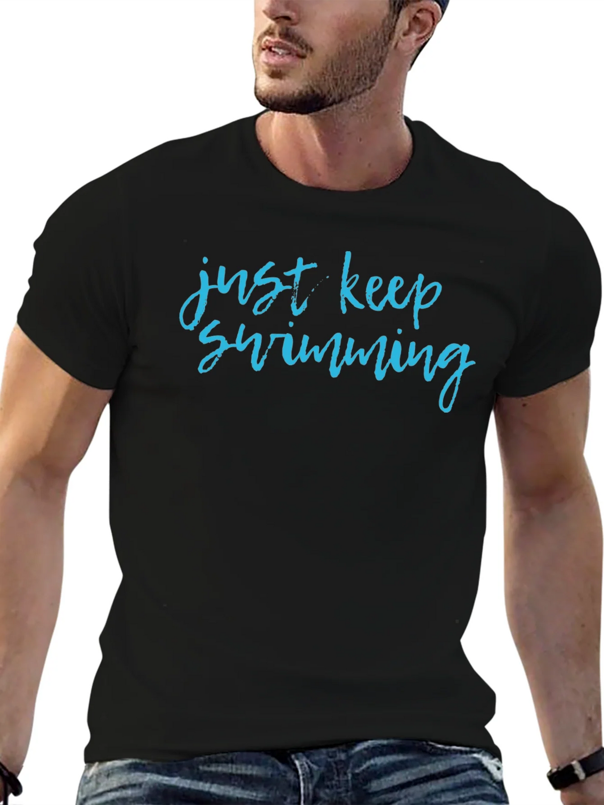 Just Keep Swimming Graphic T-Shirt product image 6