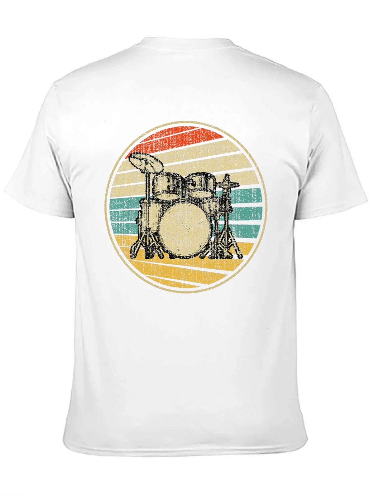 Vintage Drum Set T-Shirt - Retro Musician Tee product image 4