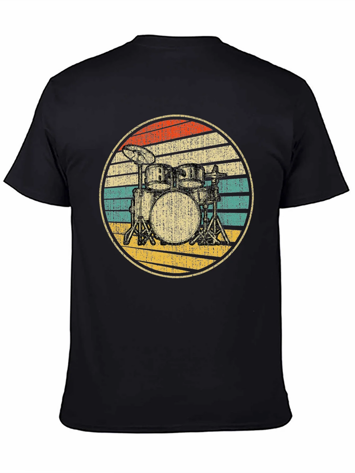 Vintage Drum Set T-Shirt - Retro Musician Tee product image 3