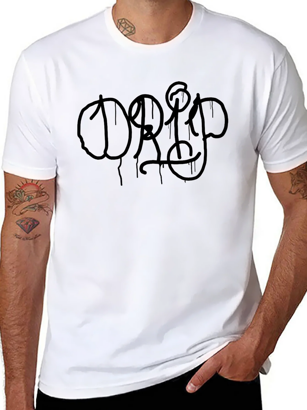 Black Graphic Tee - DRIP Design product image 7