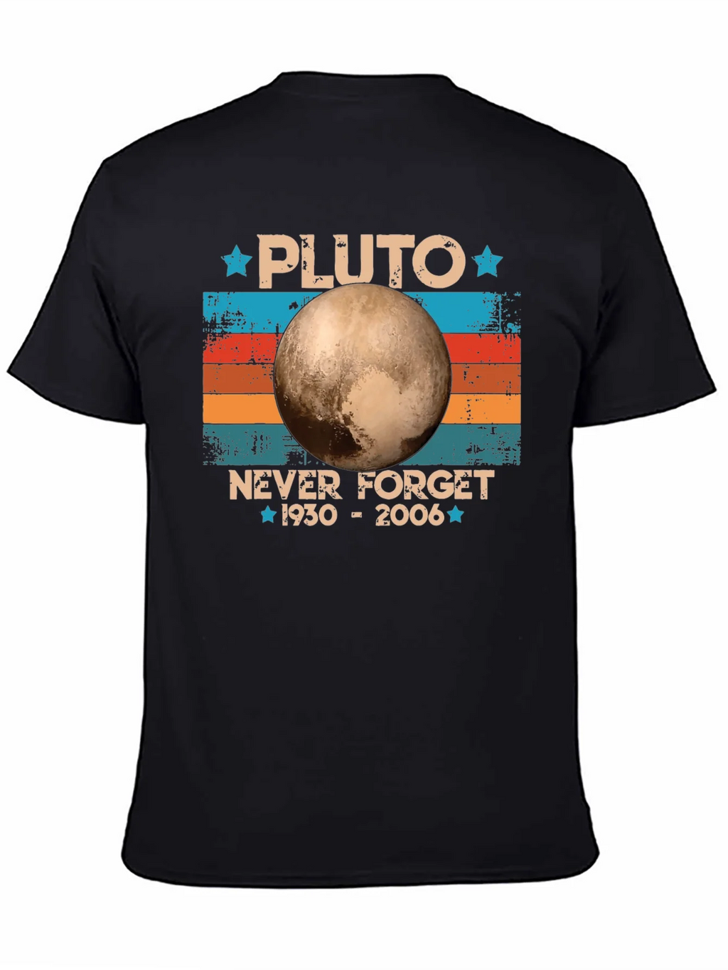 Pluto Never Forget Retro T-Shirt product image 4