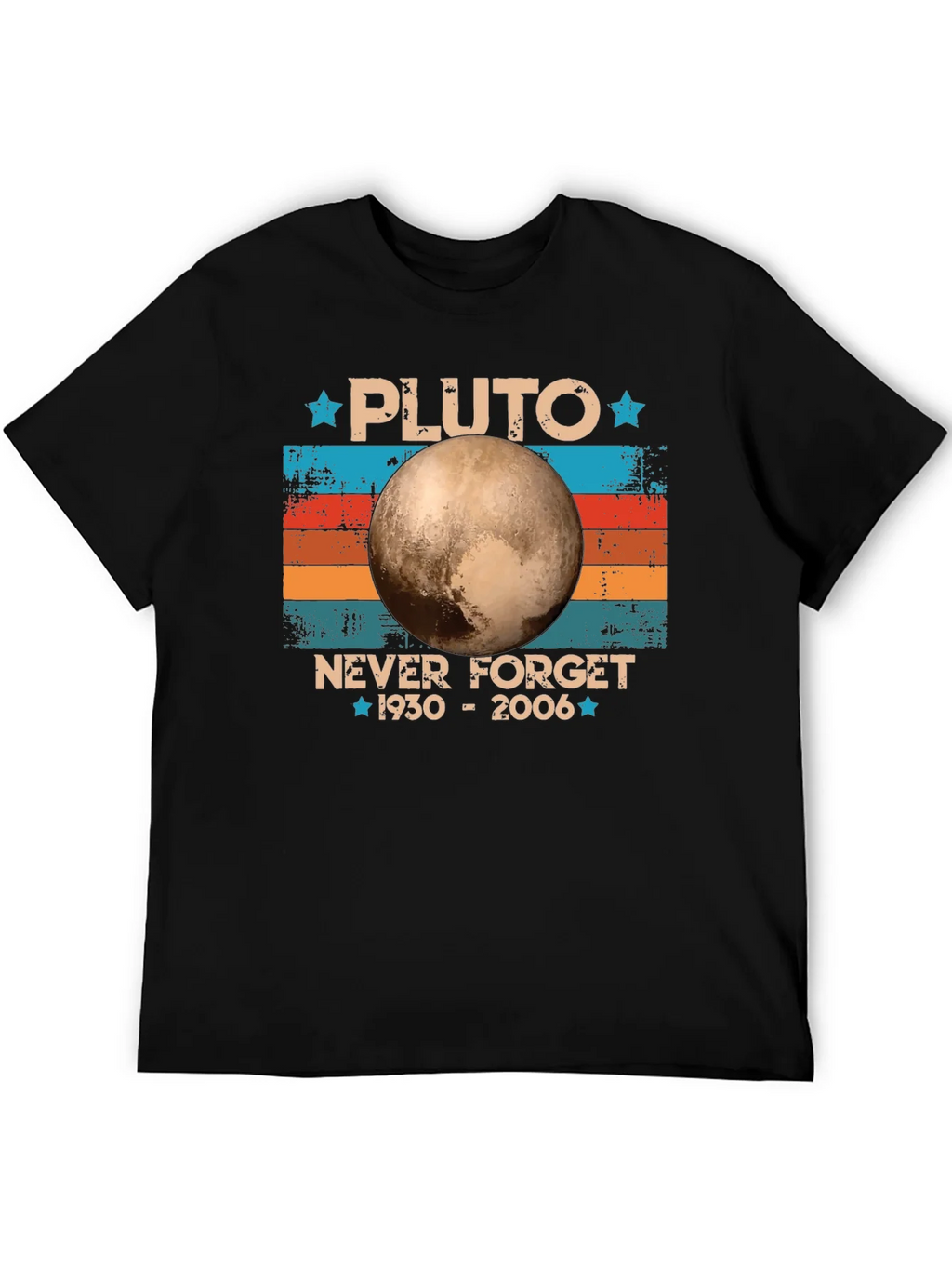 Pluto Never Forget Retro T-Shirt product image 5