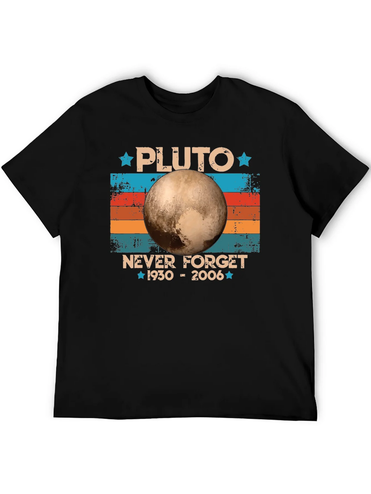 Pluto Never Forget Retro T-Shirt product image 5