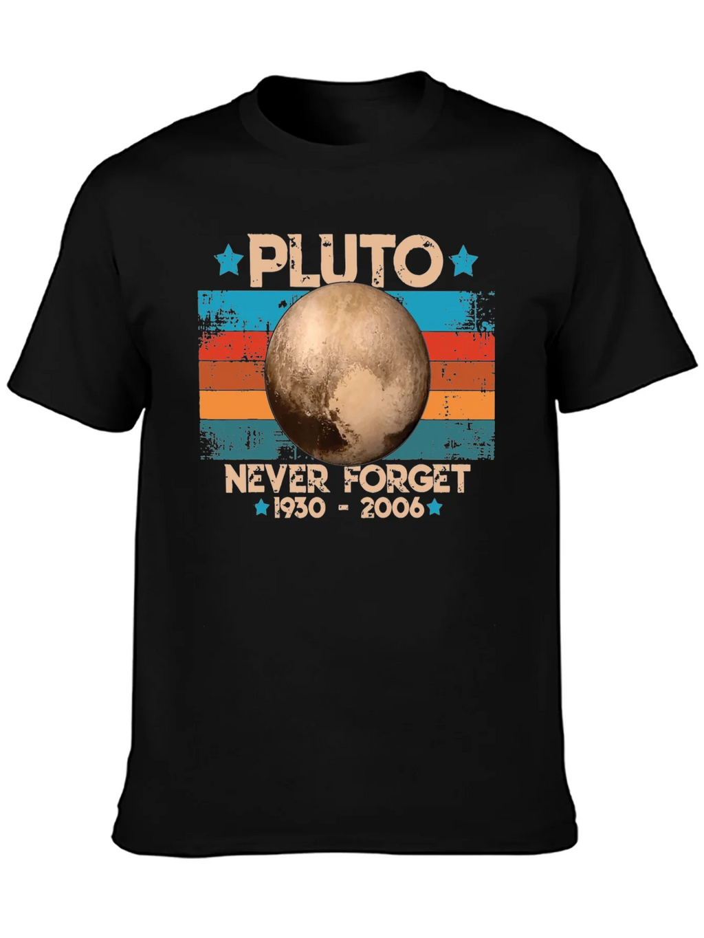 Pluto Never Forget Retro T-Shirt product image 3