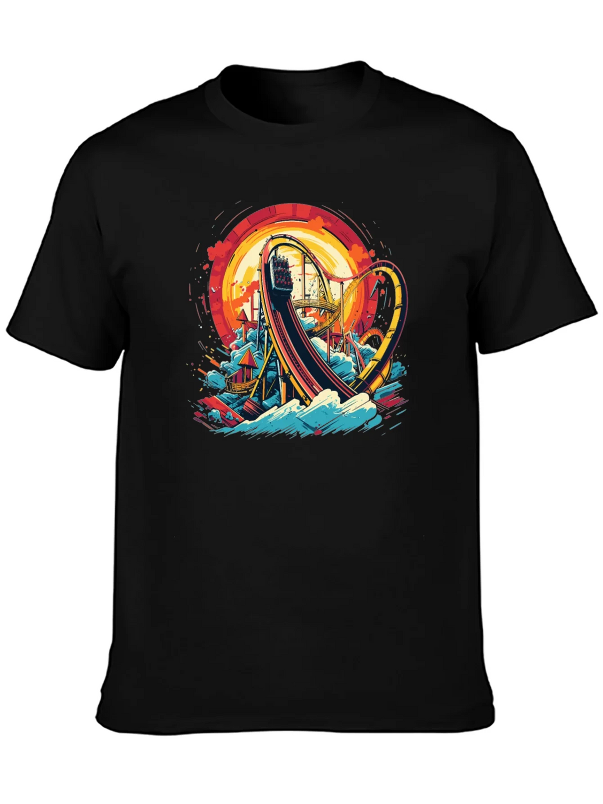 Roller Coaster Graphic Tee - Thrill Ride Design product image 3