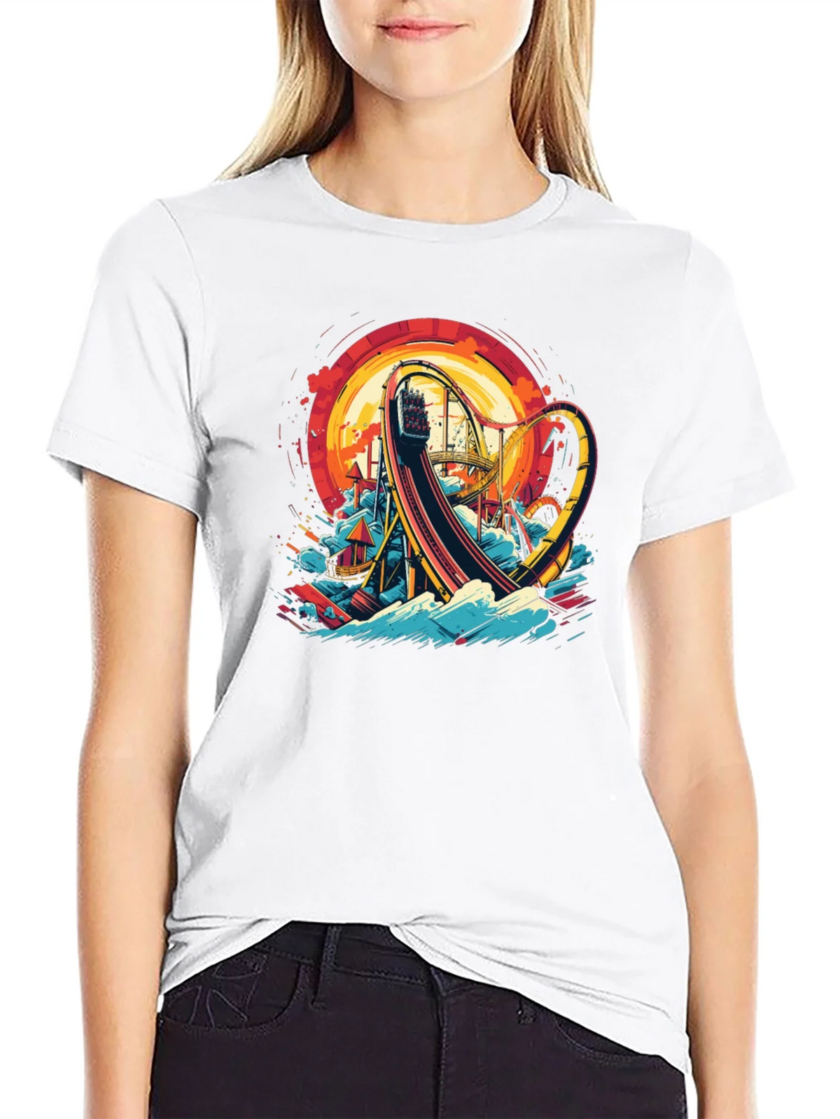 Roller Coaster Graphic Tee - Thrill Ride Design product image 8