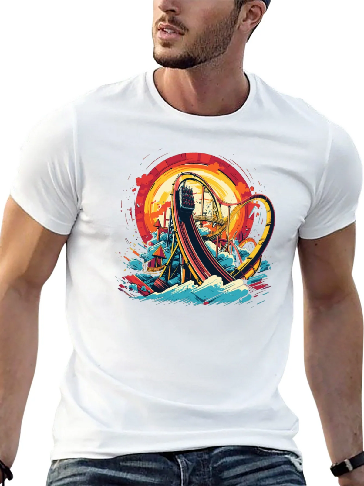 Roller Coaster Graphic Tee - Thrill Ride Design product image 11