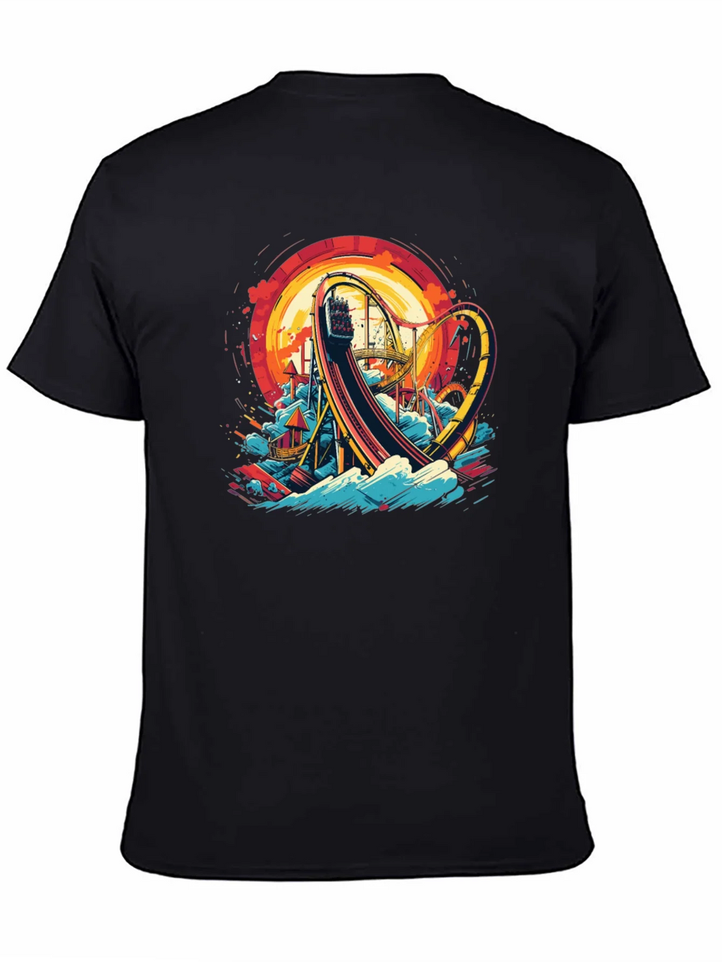 Roller Coaster Graphic Tee - Thrill Ride Design product image 4