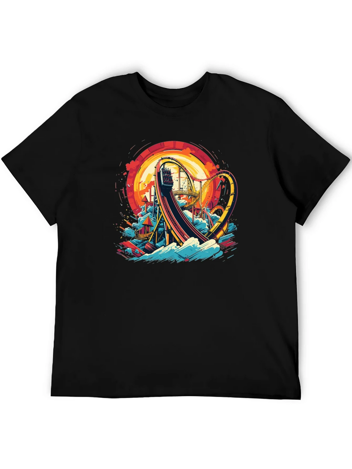 Roller Coaster Graphic Tee - Thrill Ride Design product image 5