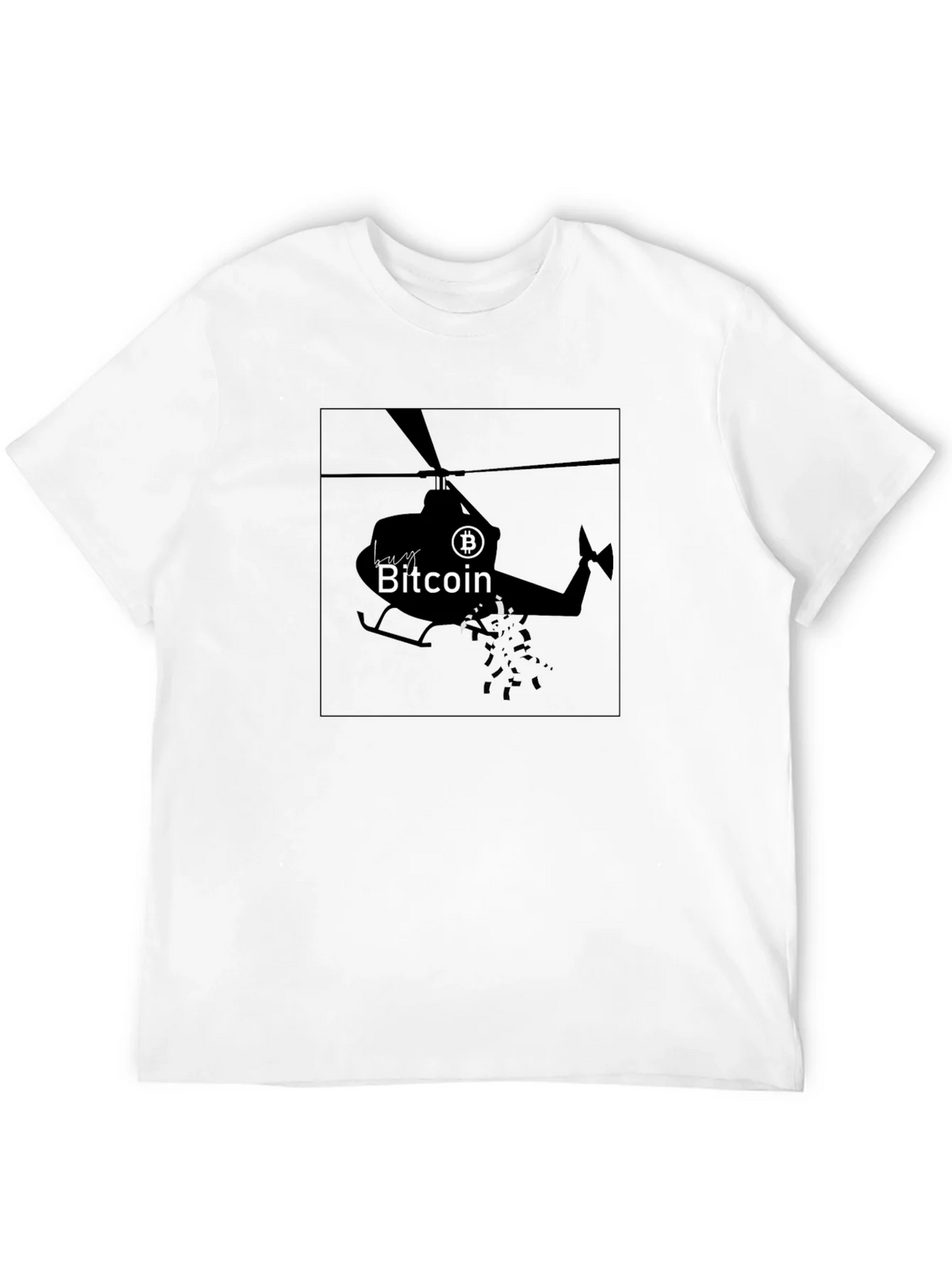 Bitcoin Helicopter T-Shirt - Crypto HODL Tee product image 5