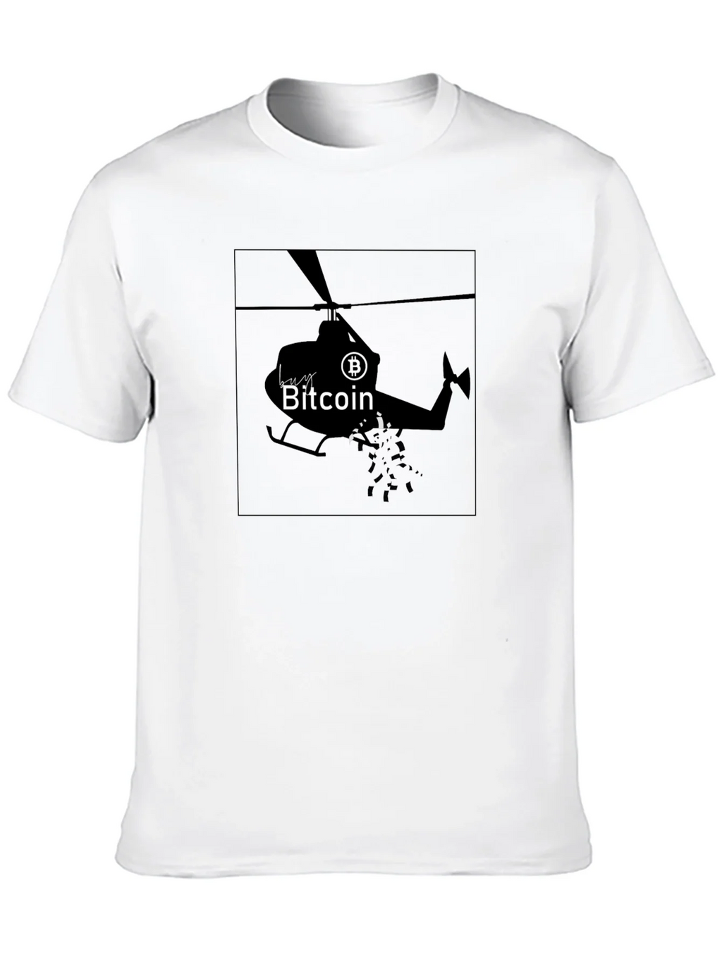 Bitcoin Helicopter T-Shirt - Crypto HODL Tee product image 4