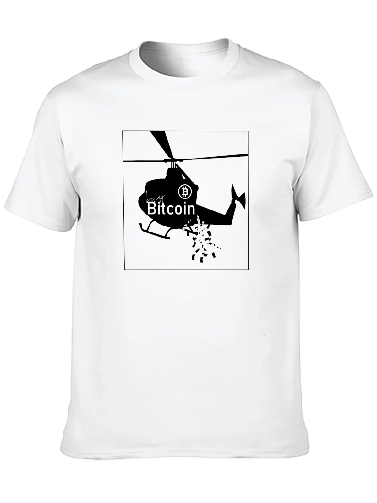 Bitcoin Helicopter T-Shirt - Crypto HODL Tee product image 4