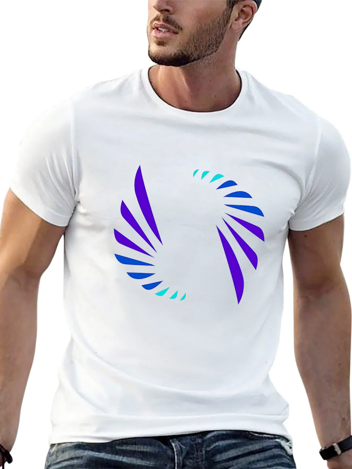 Abstract Swirl Graphic Tee - Modern Black T-Shirt product image 9