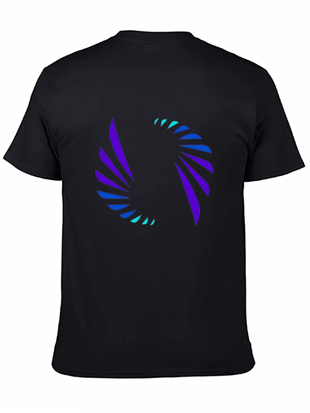 Abstract Swirl Graphic Tee - Modern Black T-Shirt product image 3