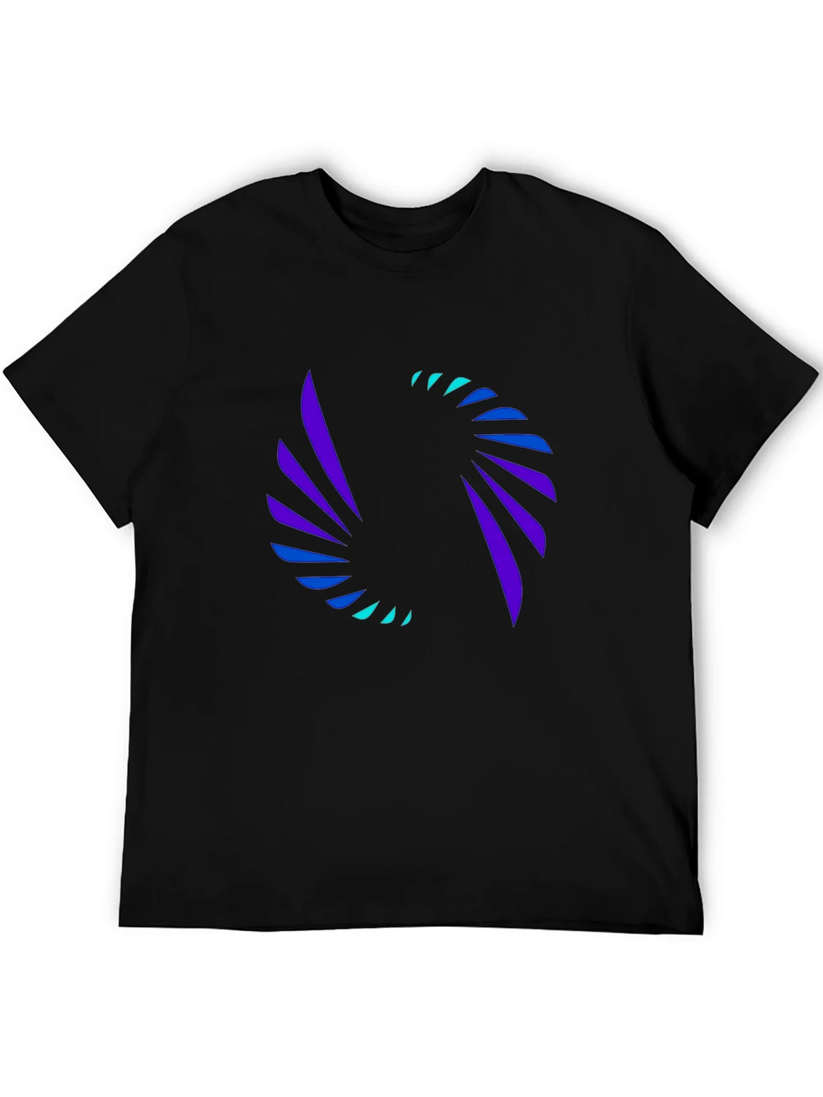 Abstract Swirl Graphic Tee - Modern Black T-Shirt product image 4