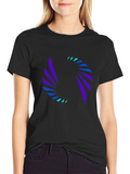 Abstract Swirl Graphic Tee - Modern Black T-Shirt product image 1