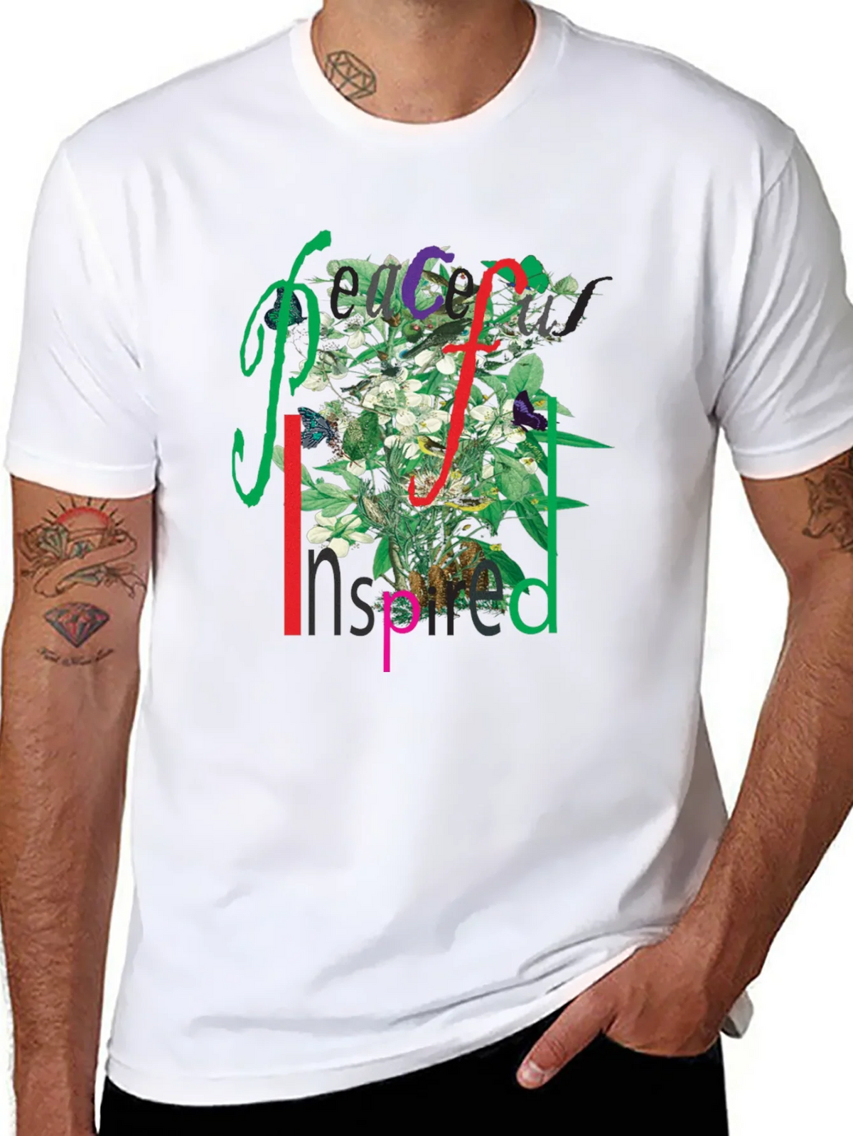 Peace Inspired Floral Graphic T-Shirt product image 5