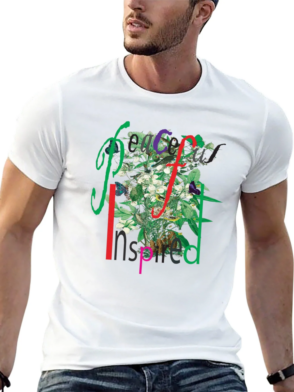 Peace Inspired Floral Graphic T-Shirt product image 7