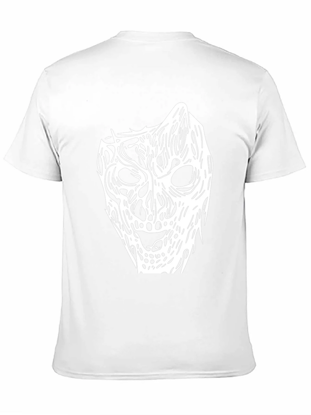 Horror Mask Graphic Tee - Black Cotton Shirt product image 10