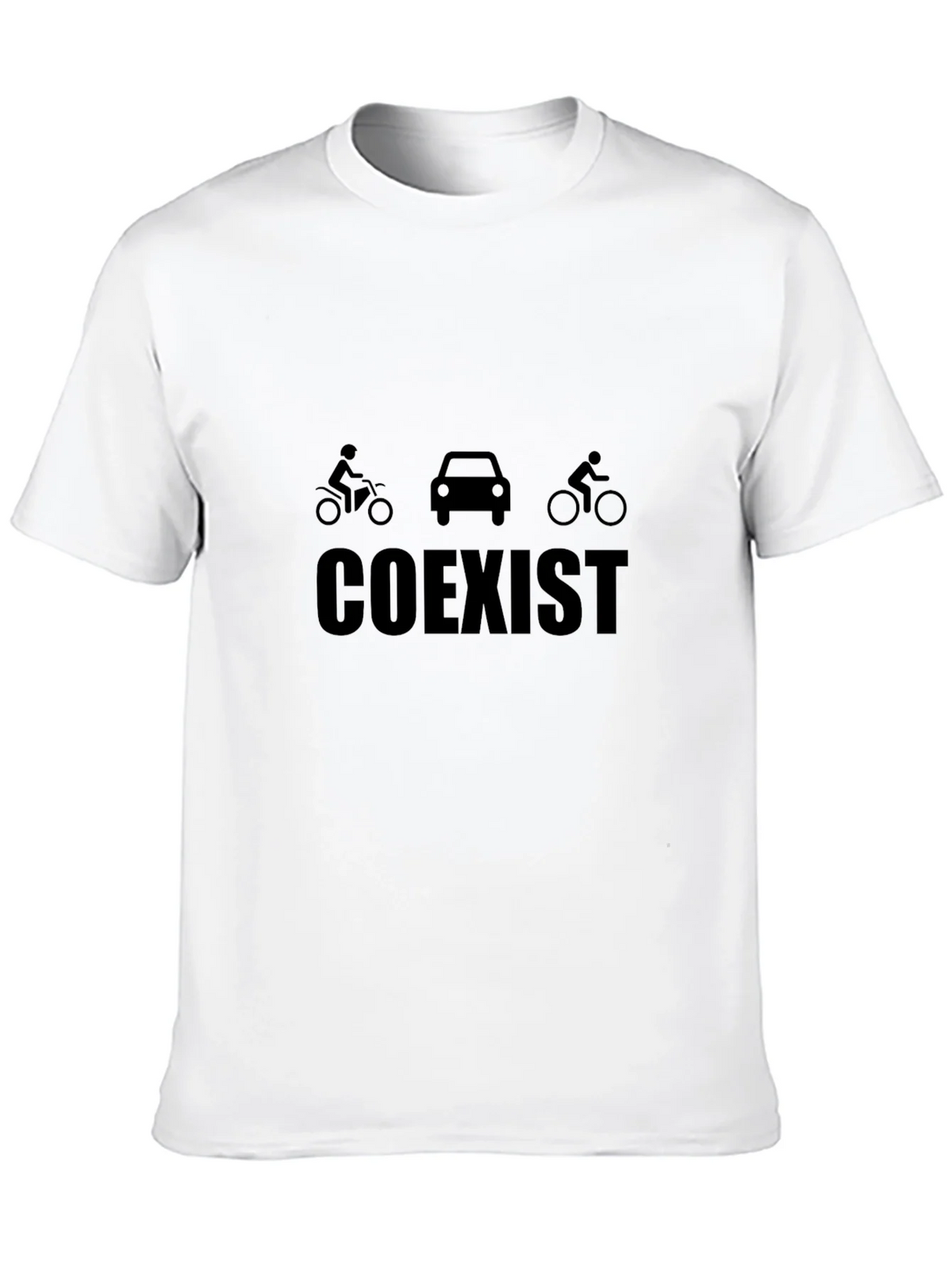 Coexist Graphic Tee - Black Cotton Blend Shirt product image 6