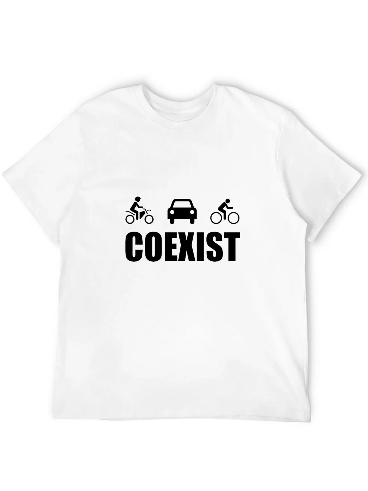 Coexist Graphic Tee - Black Cotton Blend Shirt product image 7