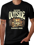 Blizzard Outside Deadlines Inside Graphic Tee product image 1