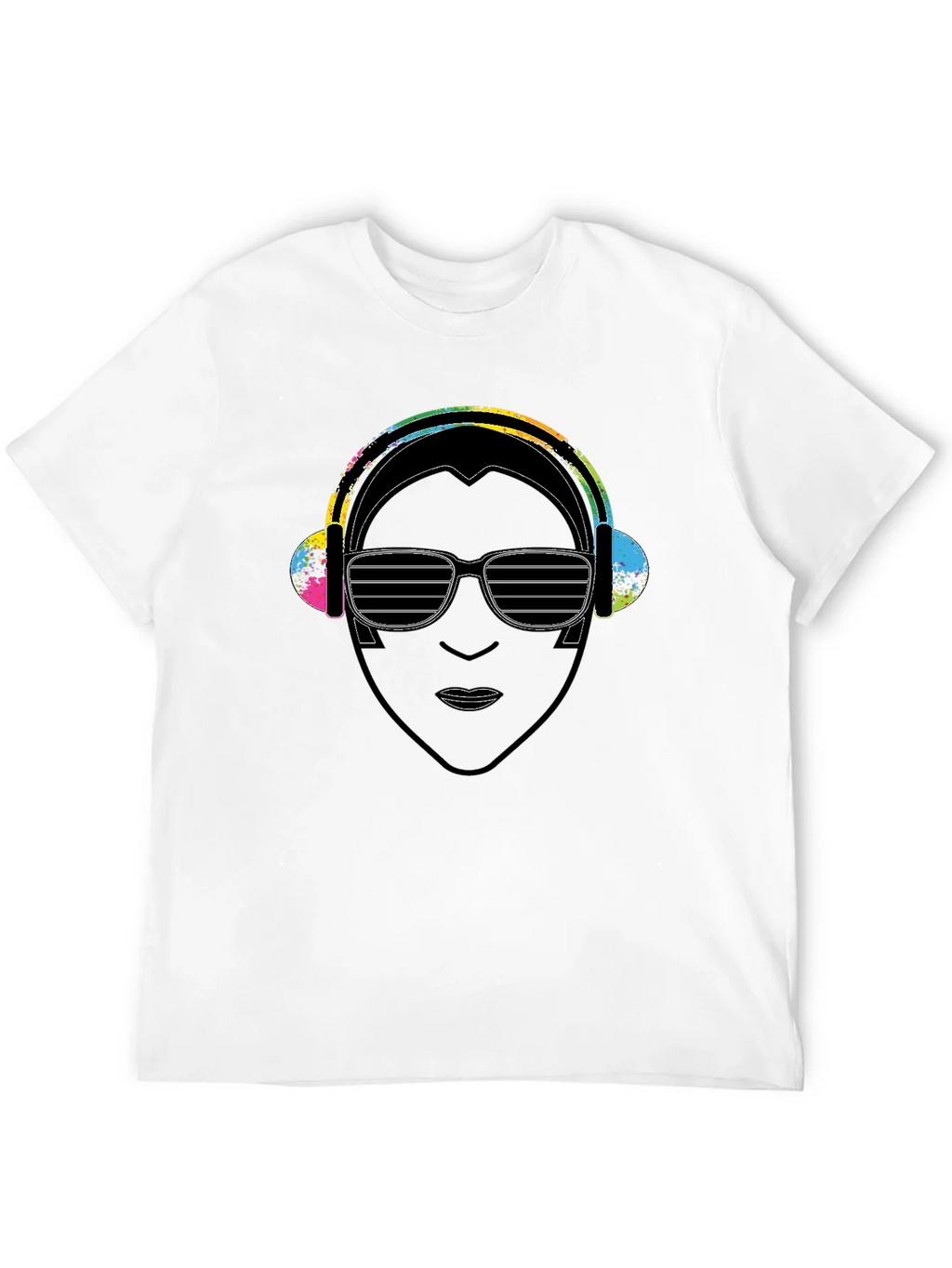 DJ Portrait Graphic Black T-Shirt product image 11