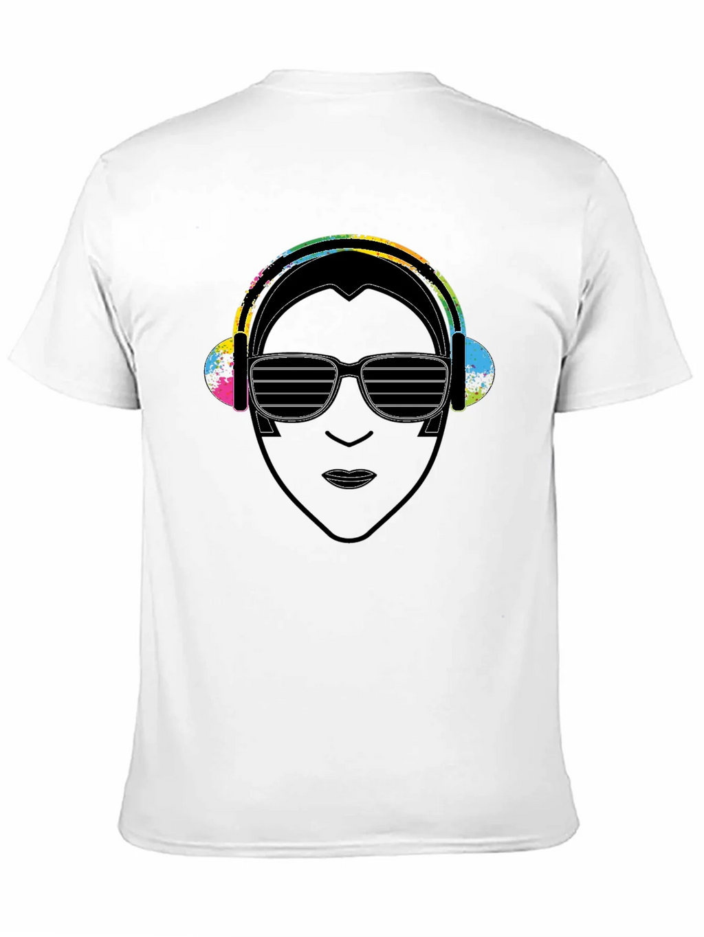 DJ Portrait Graphic Black T-Shirt product image 10