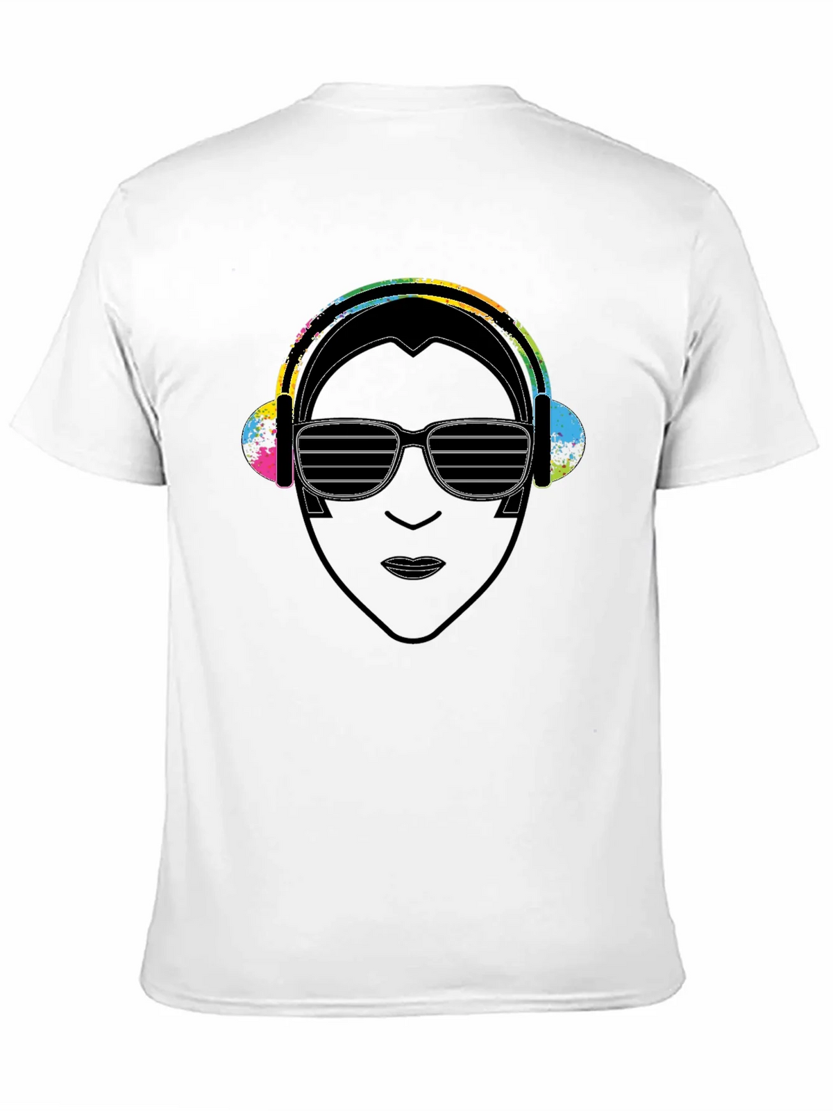 DJ Portrait Graphic Black T-Shirt product image 10