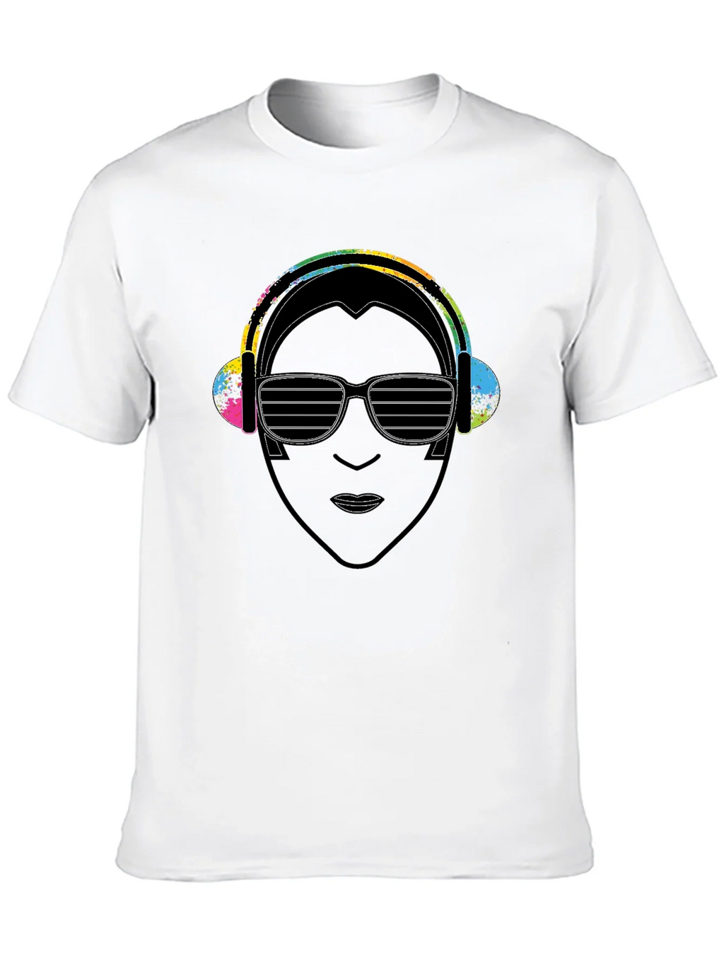 DJ Portrait Graphic Black T-Shirt product image 9