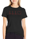 Heartbeat Love Line Graphic Tee product image 1