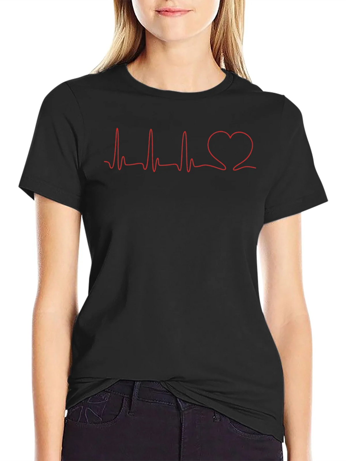 Heartbeat Love Line Graphic Tee product image 1