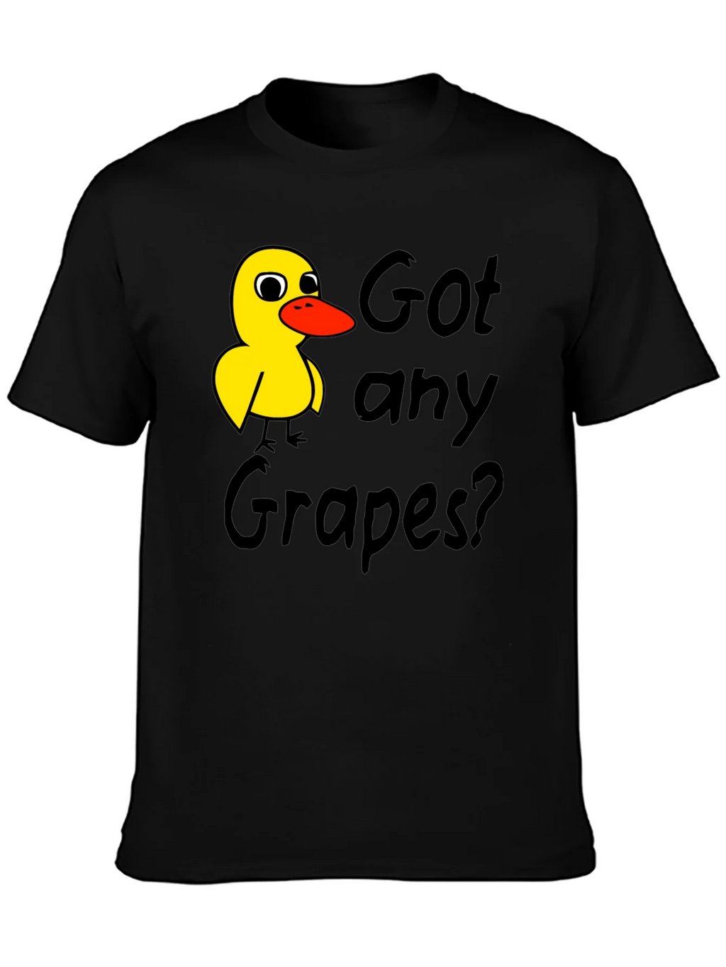 Got Any Grapes T-Shirt Duck Graphic Tee Black product image 3