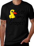 Got Any Grapes T-Shirt Duck Graphic Tee Black product image 1