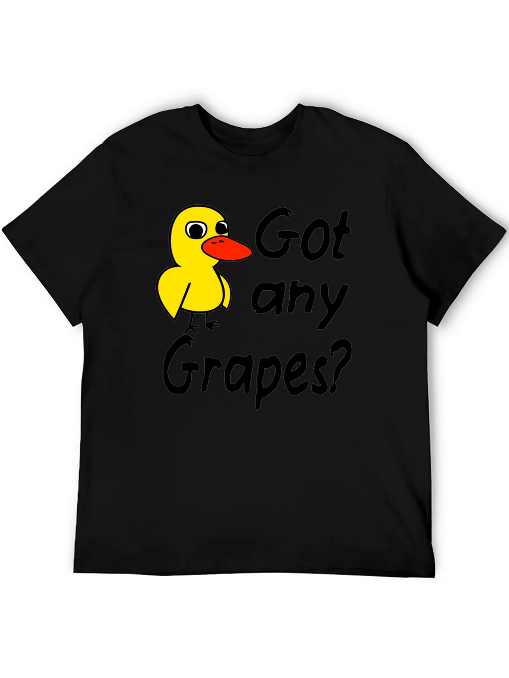 Got Any Grapes T-Shirt Duck Graphic Tee Black product image 5