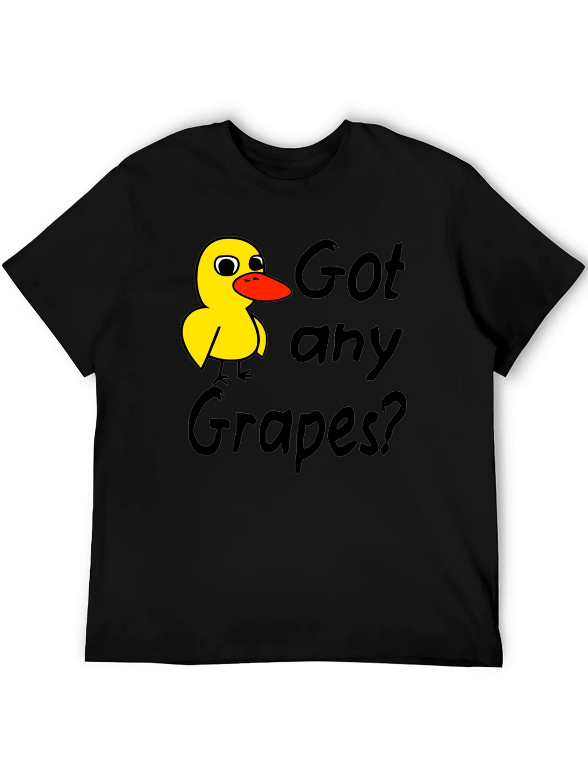 Got Any Grapes T-Shirt Duck Graphic Tee Black product image 5