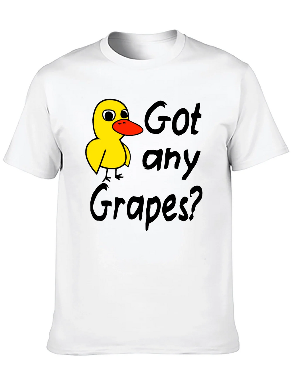 Got Any Grapes T-Shirt Duck Graphic Tee Black product image 9