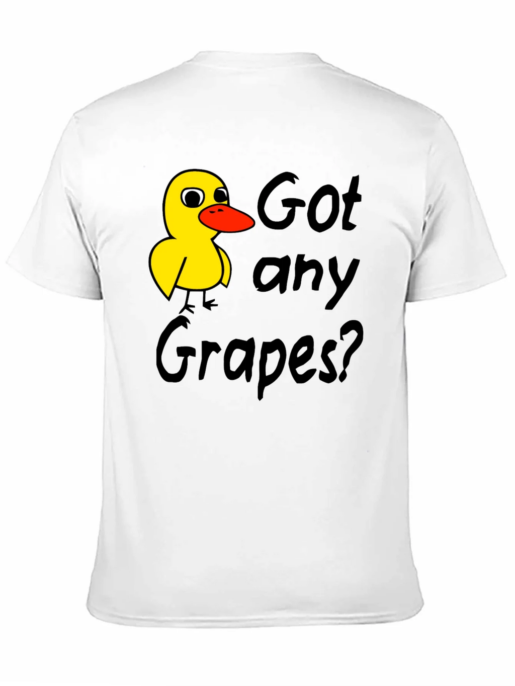 Got Any Grapes T-Shirt Duck Graphic Tee Black product image 10