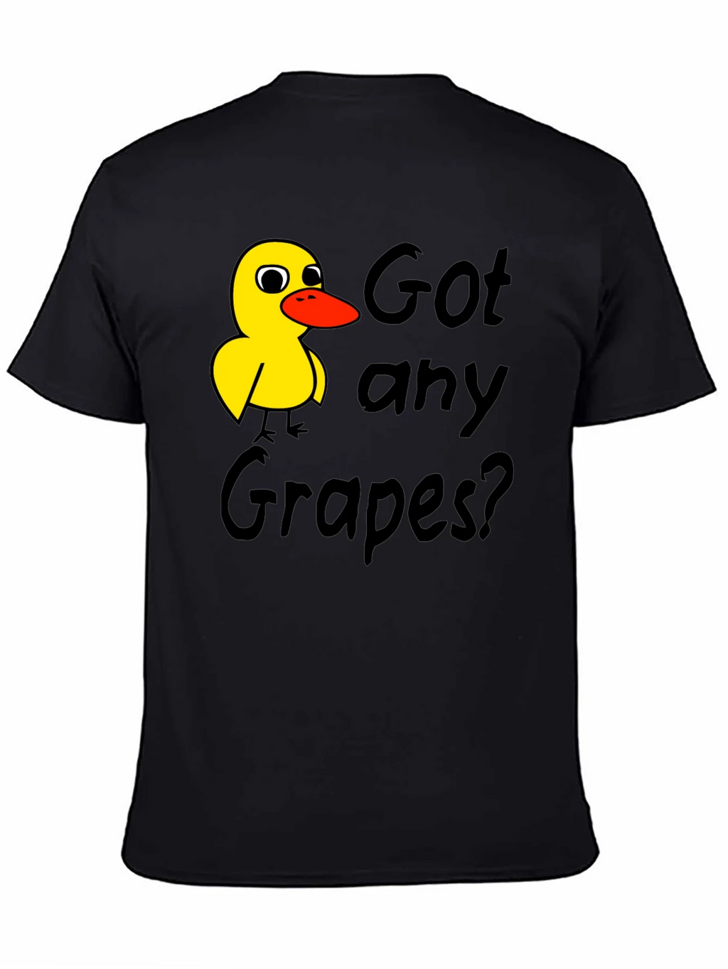 Got Any Grapes T-Shirt Duck Graphic Tee Black product image 4
