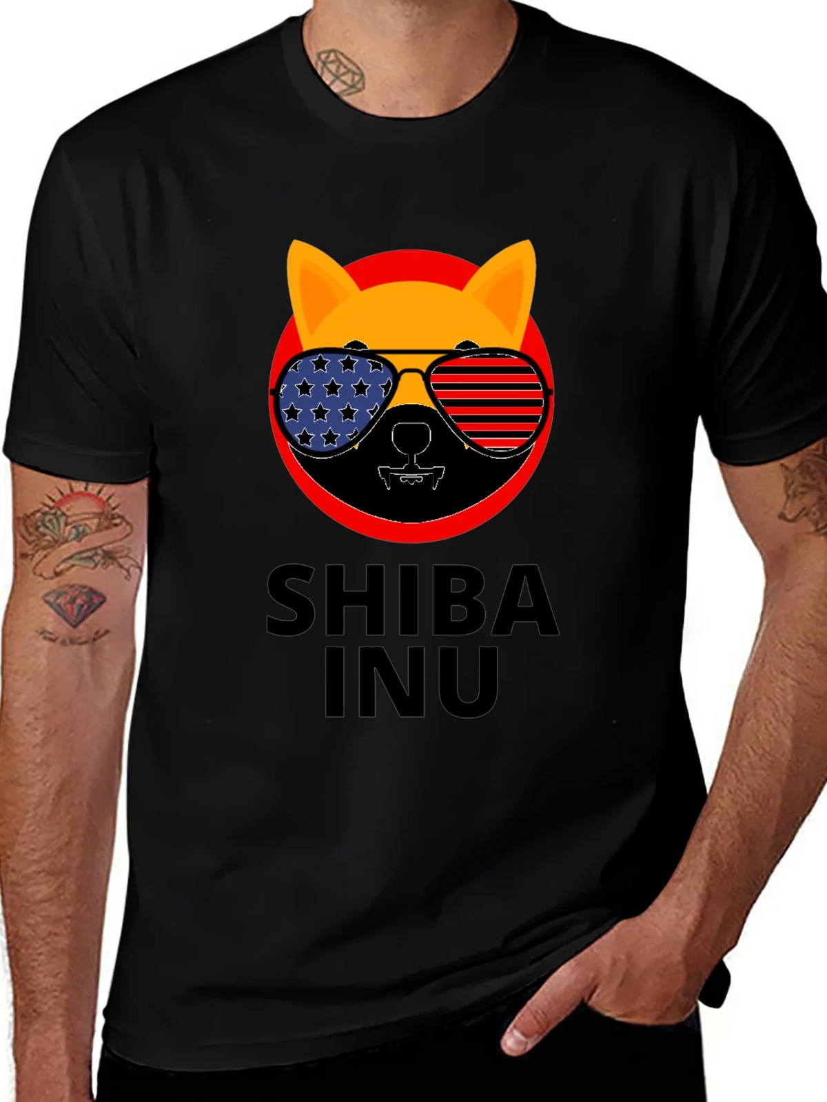 Shiba Inu T-Shirt Patriotic Design product image 1