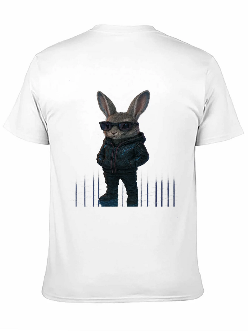 Cool Rabbit Graphic Black T-Shirt product image 10