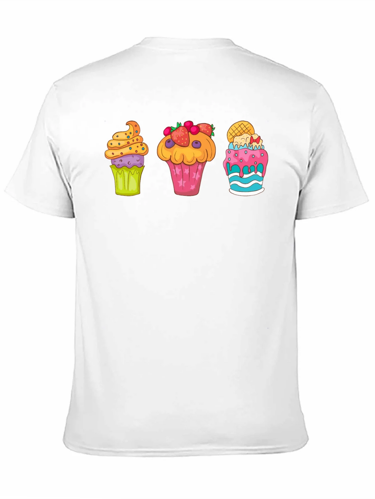 Cupcake Graphic Print Crewneck T-Shirt product image 10
