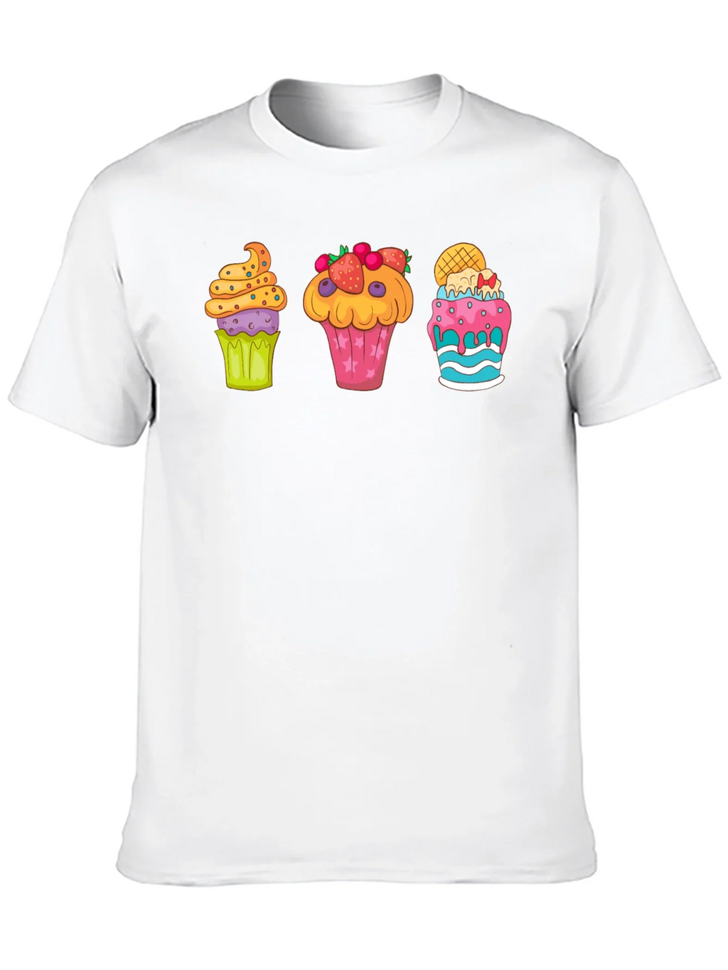 Cupcake Graphic Print Crewneck T-Shirt product image 9