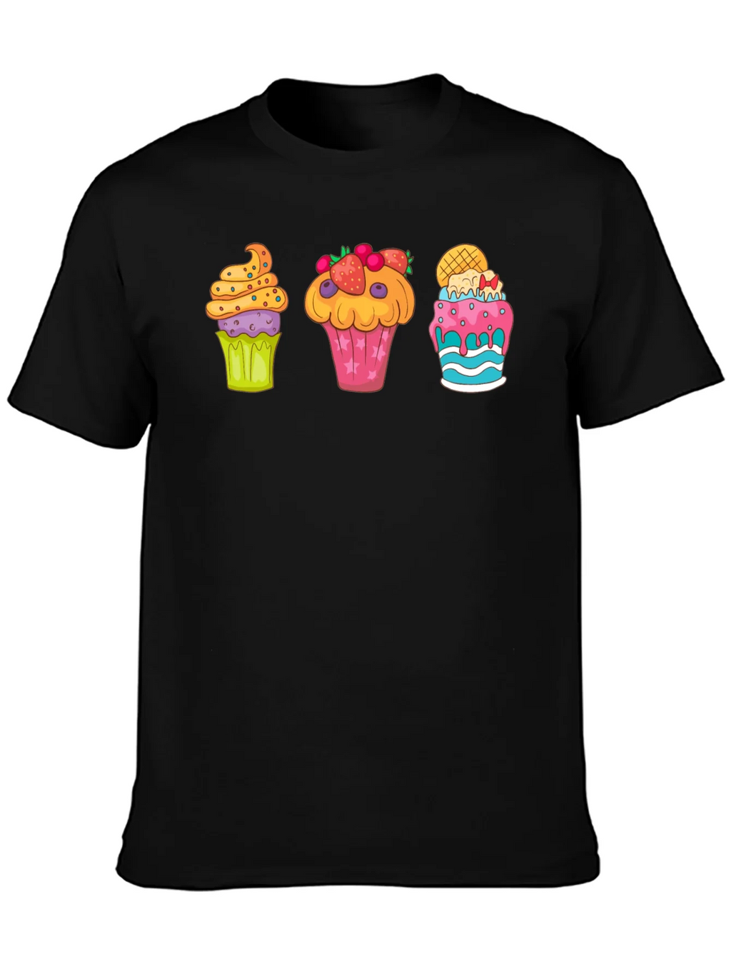 Cupcake Graphic Print Crewneck T-Shirt product image 3