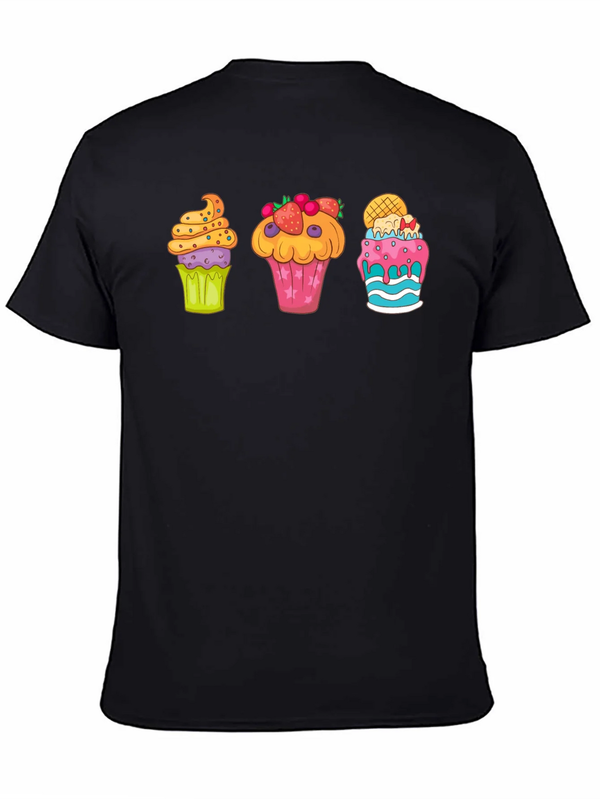 Cupcake Graphic Print Crewneck T-Shirt product image 4