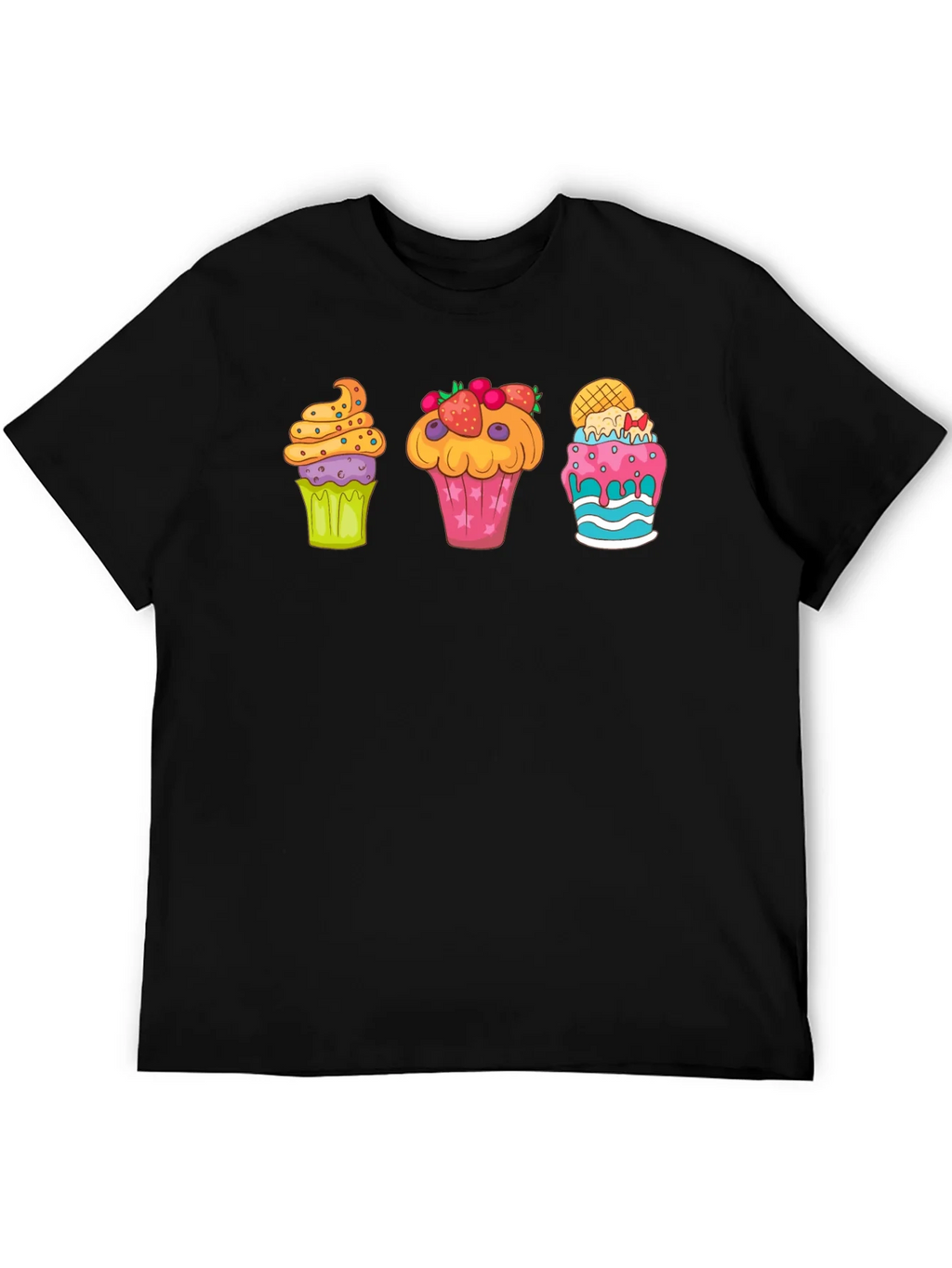 Cupcake Graphic Print Crewneck T-Shirt product image 5