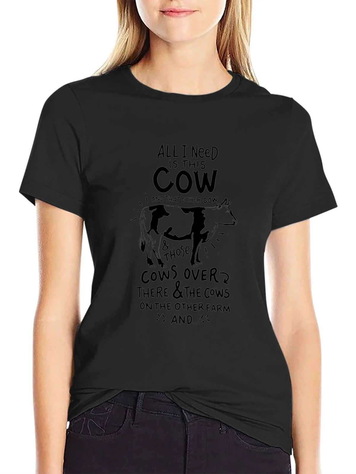 All I Need Is This Cow Graphic Tee product image 2